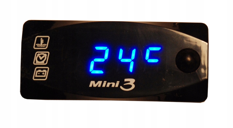 

Termometr woltomierz 6-30V zegar wodoodporny 3w1 N