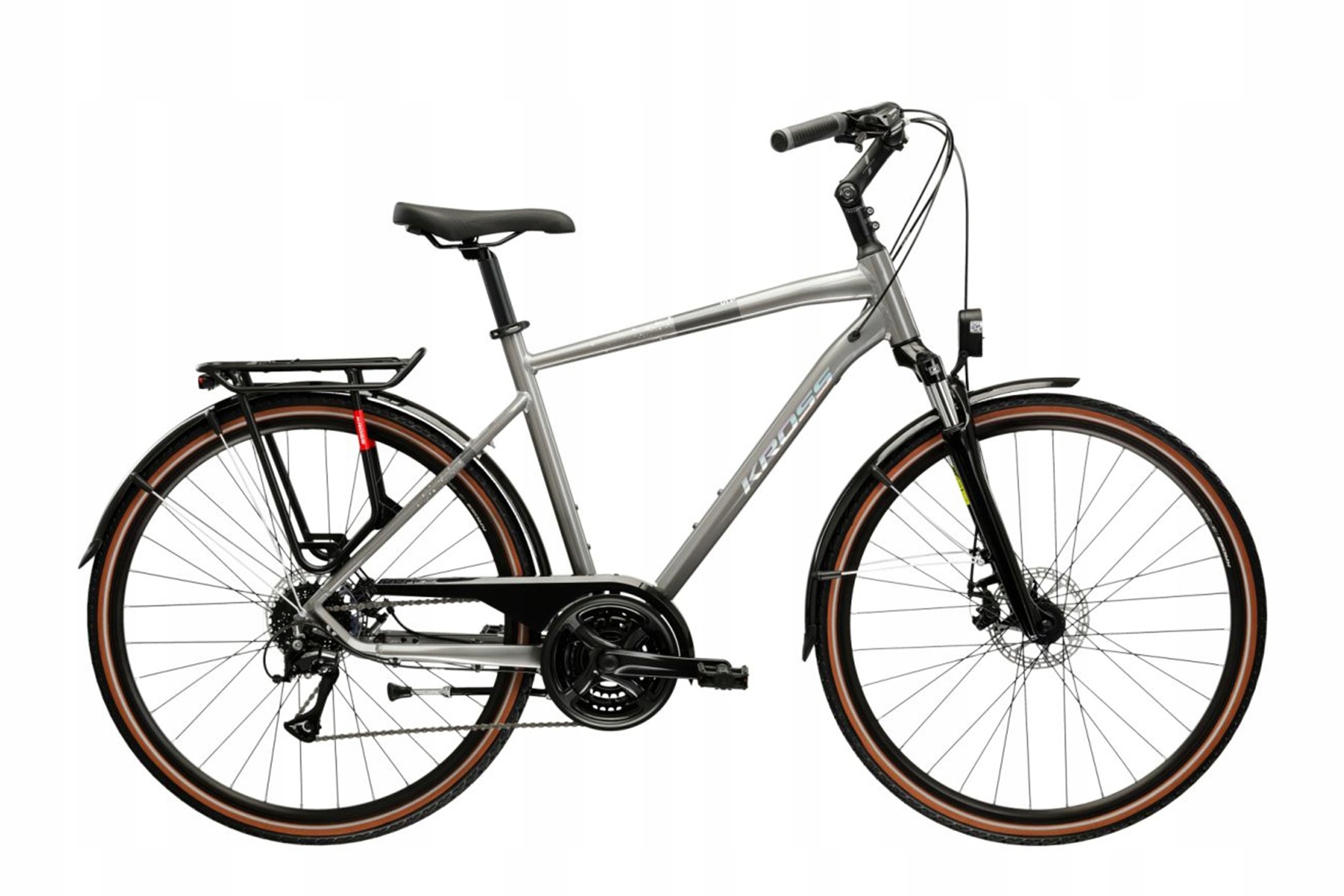 Rower trekkingowy Kross Trans 3.0 Ult.ra Srebrny Holo 28" M/19"