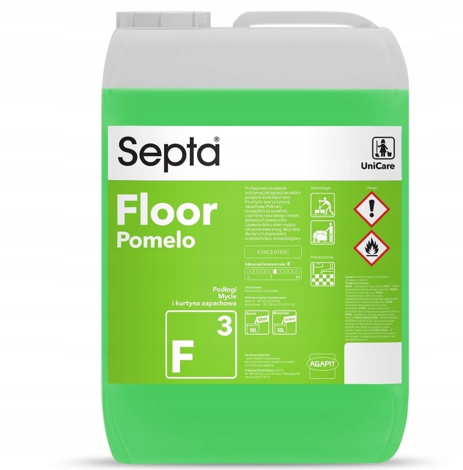 Septa Floor Pomelo F3 10 l- środek w koncentracie do mycia posadzek z kamie