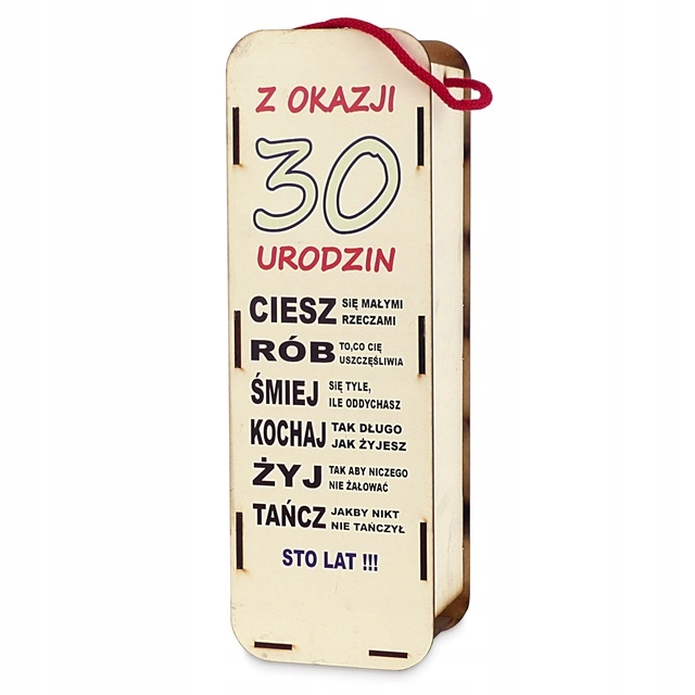 

Skrzynka na Alkohol na urodziny 30