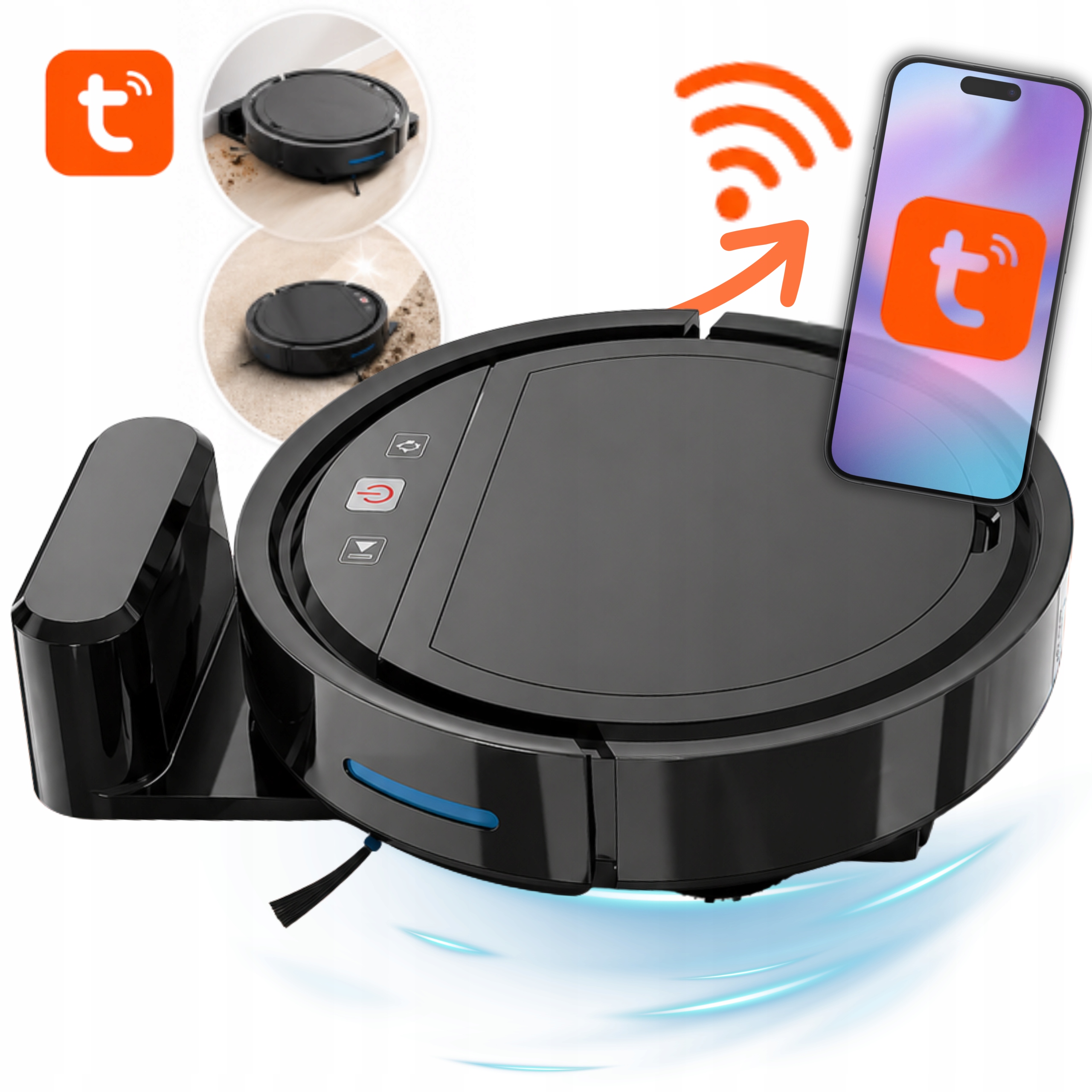 Uklízecí Robot Inteligentní Vysavač Wifi Tuya PY-310