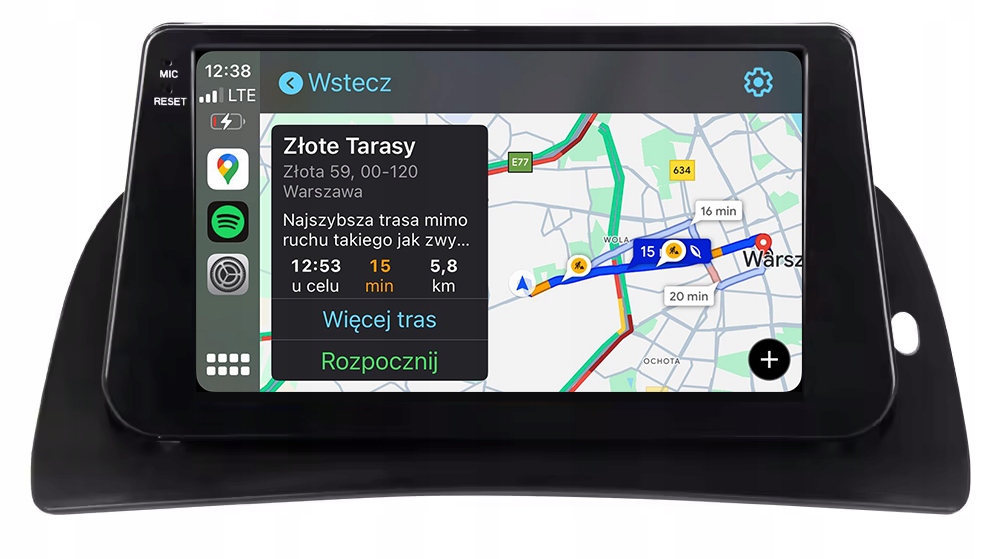 Renault Kangoo 2008-2020 Navigační Rádio Android Apple Carplay Duduauto