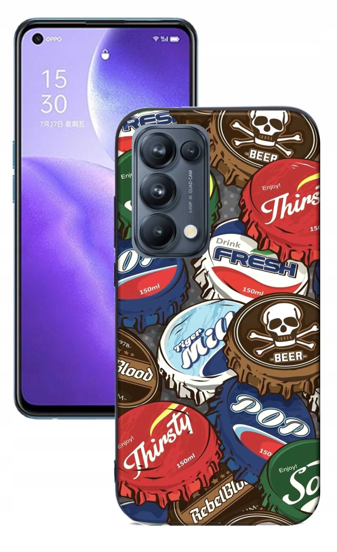 

Etui matt case do Oppo Reno 5 Różne Modne Wzory