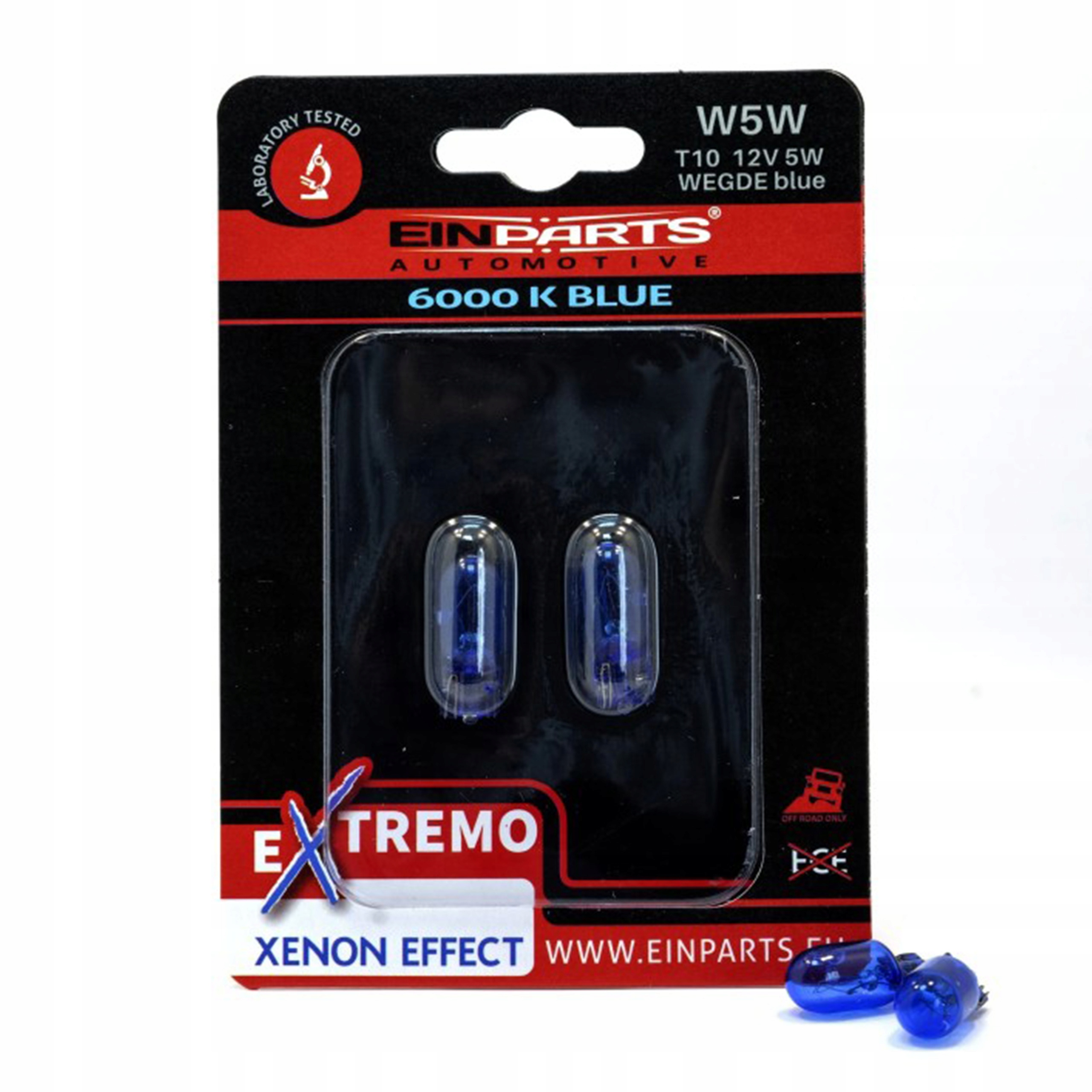 Żarówki W5W Einparts Blue White 12V Pomocnicze Halogenowe