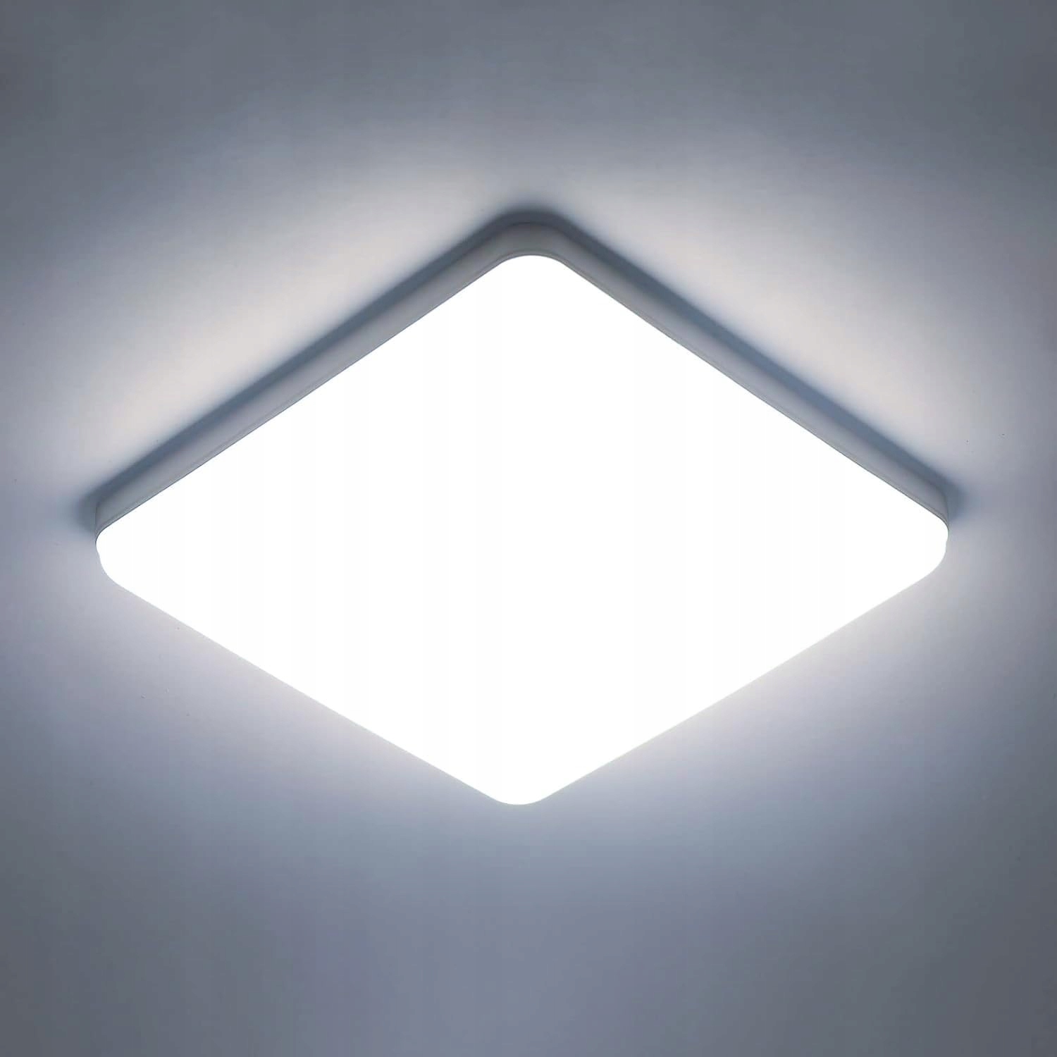 Led Stropní Svítidlo Stropní Svítidlo Bílé 6500K Čtverec 48W 30CM