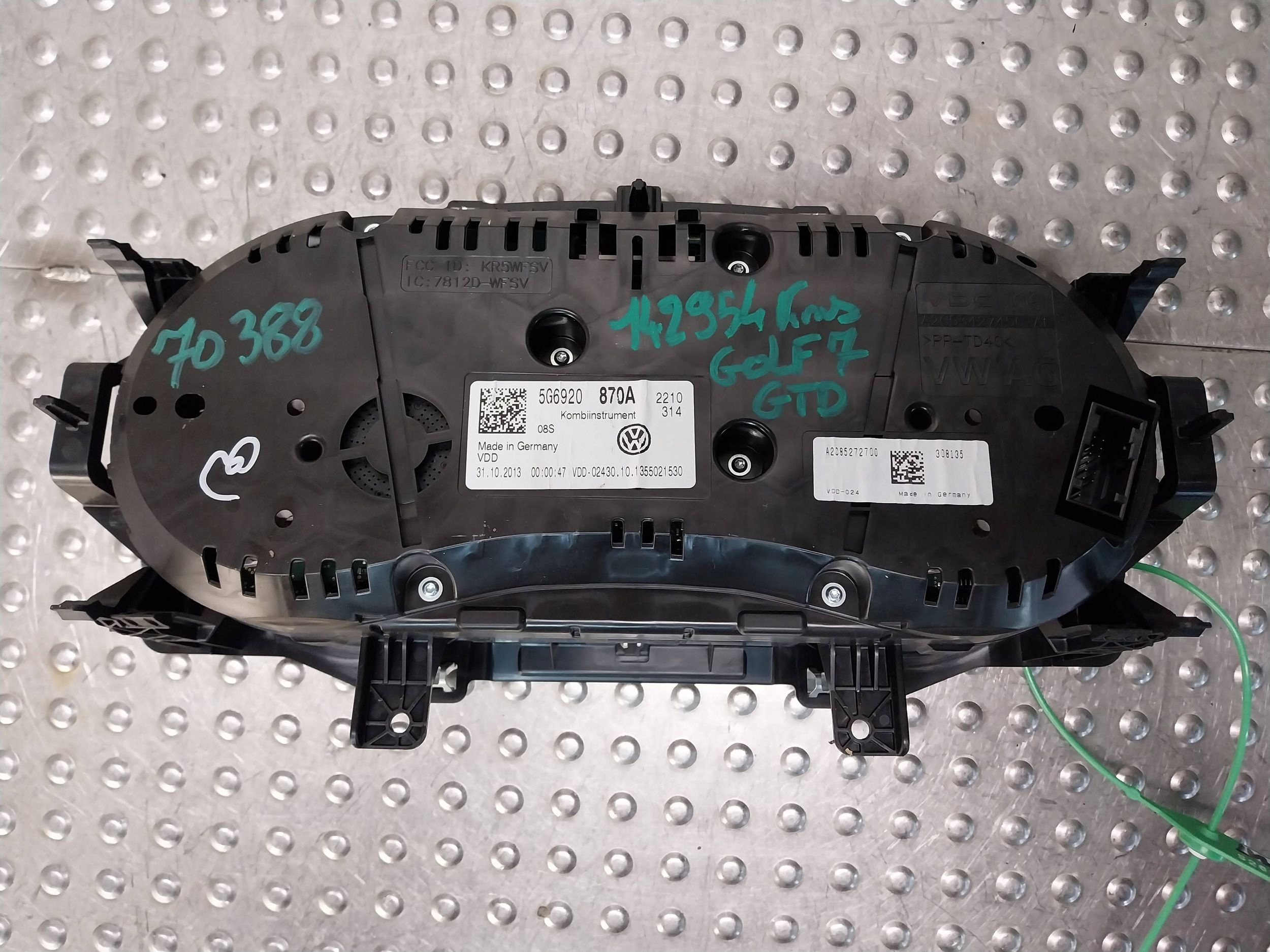 dials dials EUROPA 5G6920870A VW GOLF VII GTD 2.0 TDI