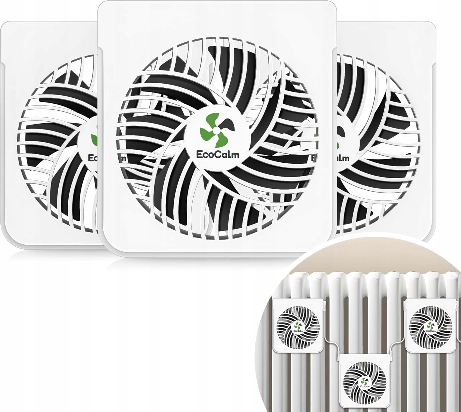 Vykurovací ventilátor ecoCalm KP-CRV2401 s termostatom a magnetmi