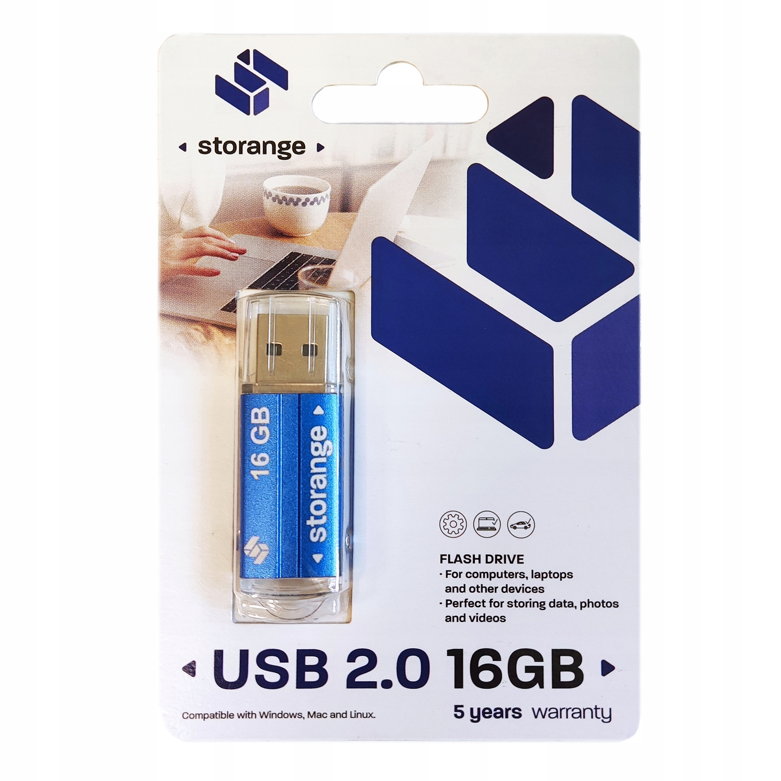 

Pendrive usb 2,0 Storange 16gb niebieski