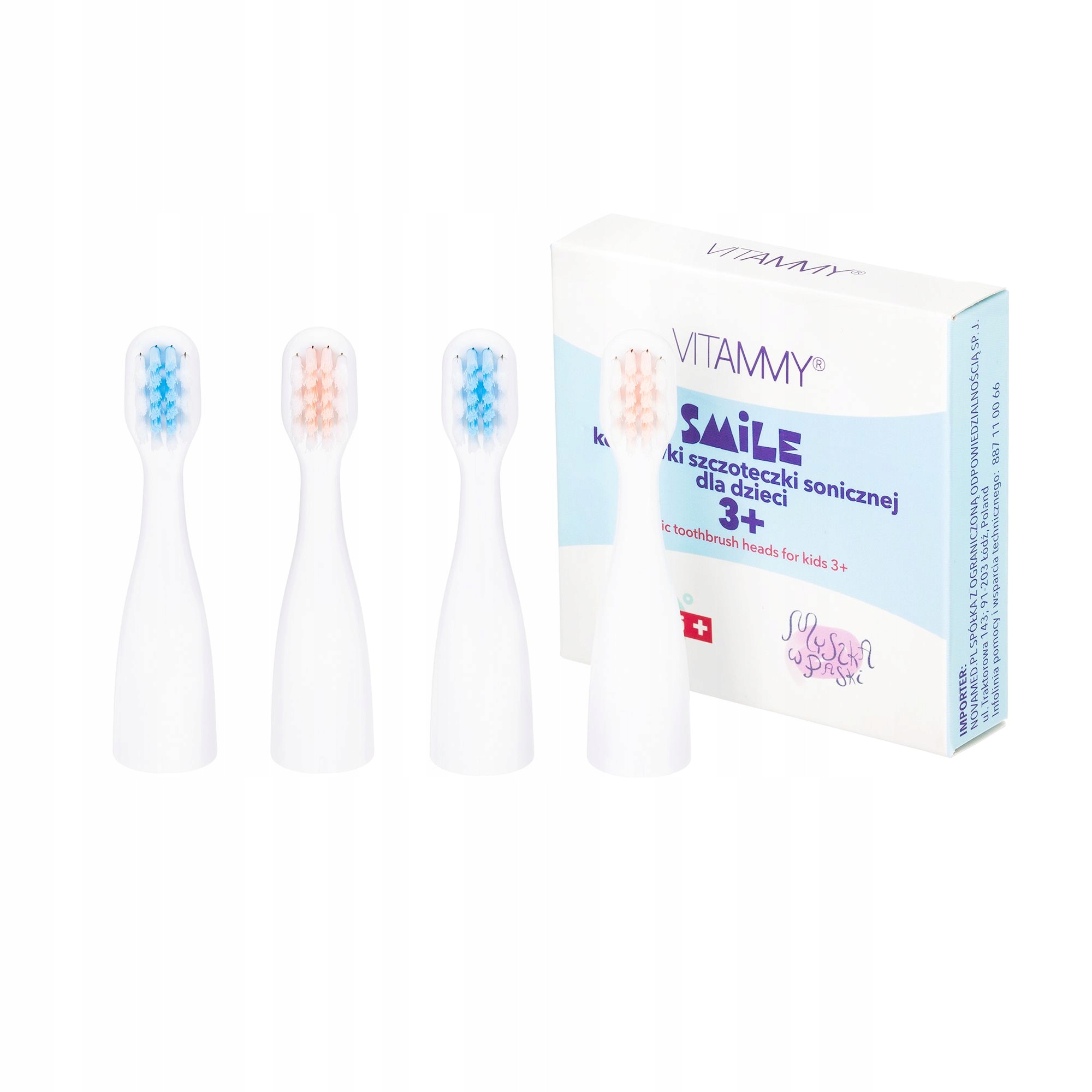 

Końcówki Szczot Dla Dzieci Vitammy Smile Mini Mini