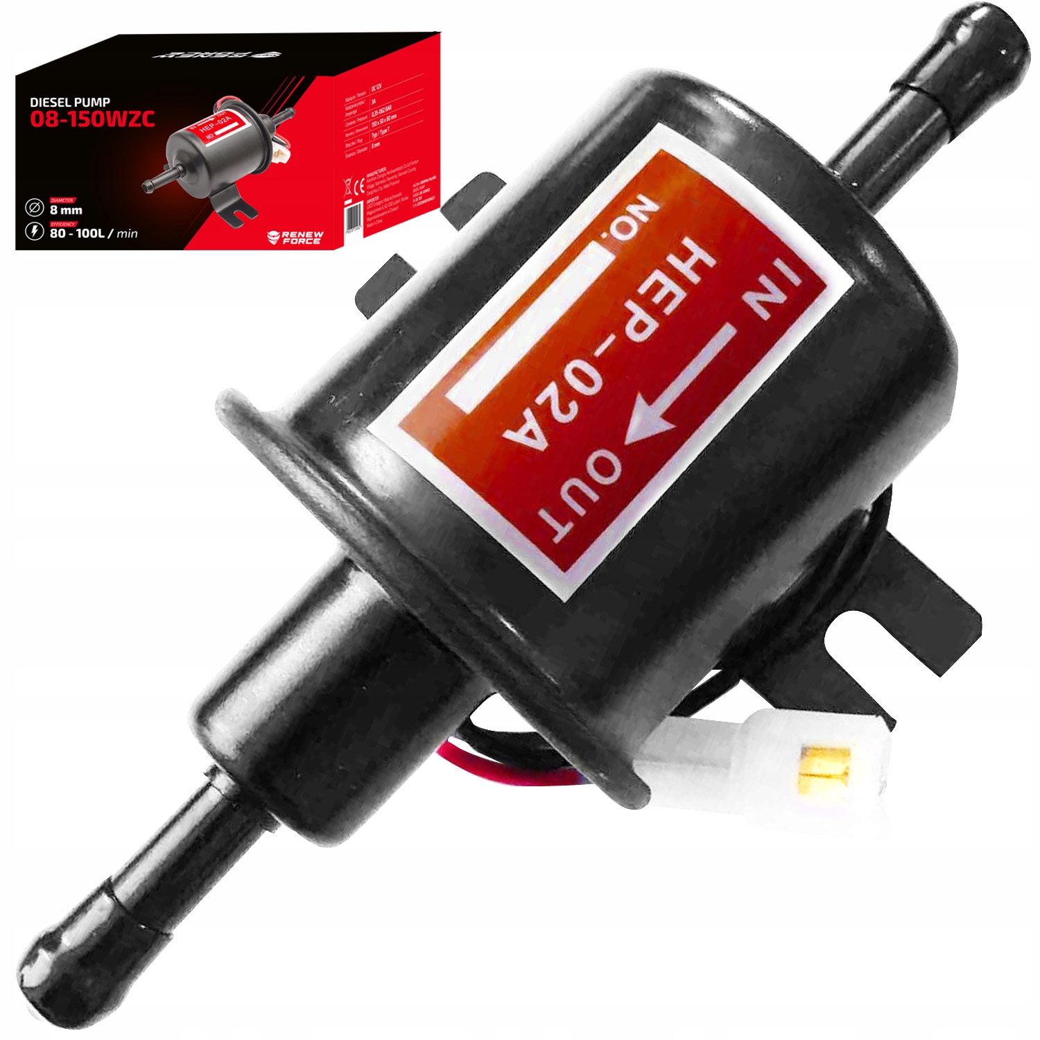 WYDAJNA Pompa Do Paliwa Ropy Oleju Ssąca POMPKA DO SPUSZCZANIA Wymiany 12V EAN (GTIN) 5905370214932