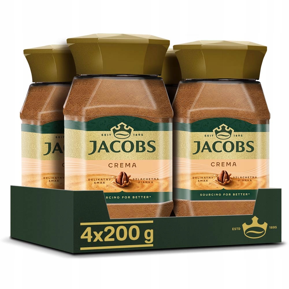 Kawa rozpuszczalna Jacobs Crema 4x 200g