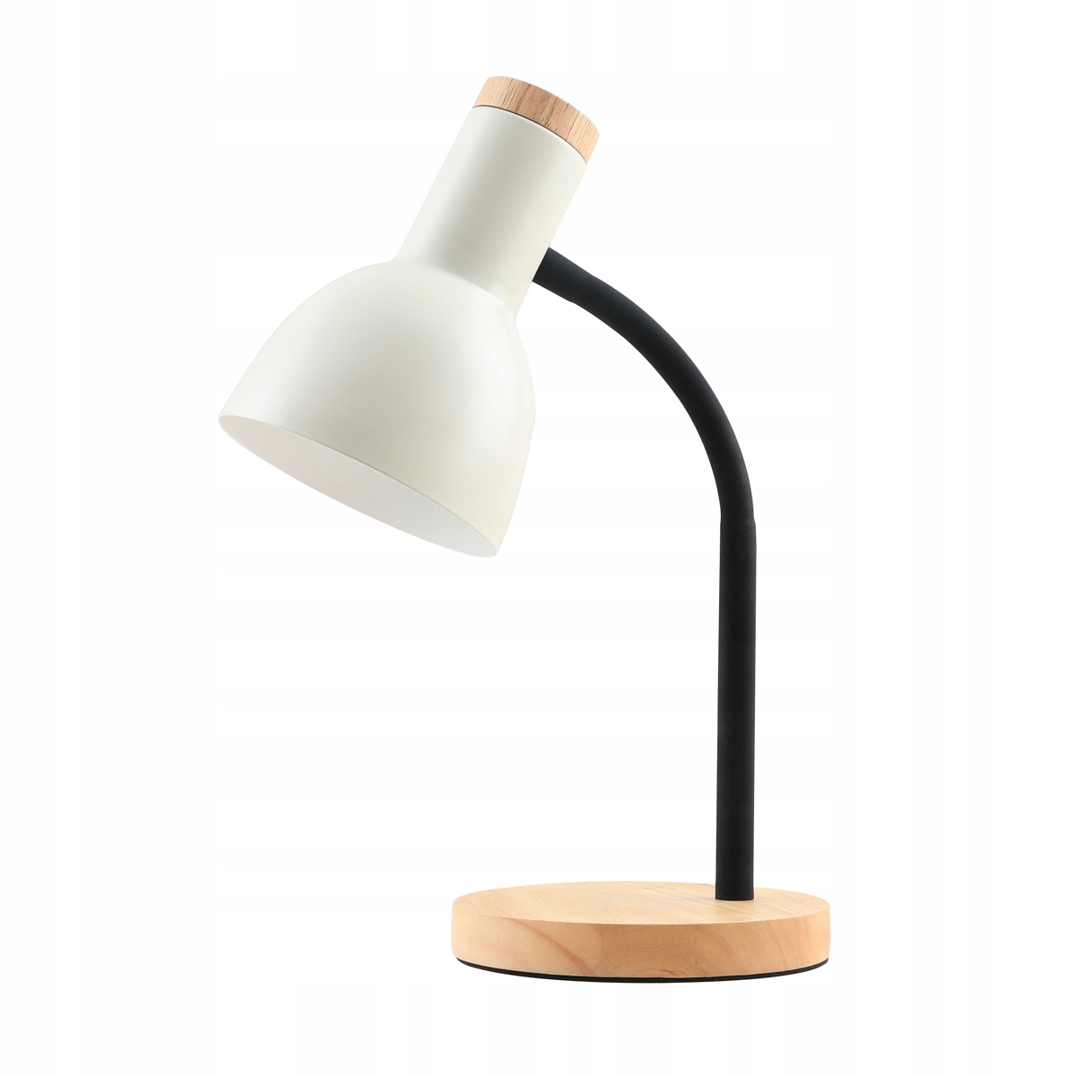Stolní lampa slonová kost dřevěná k psacímu stolu pro čtení učení Senza