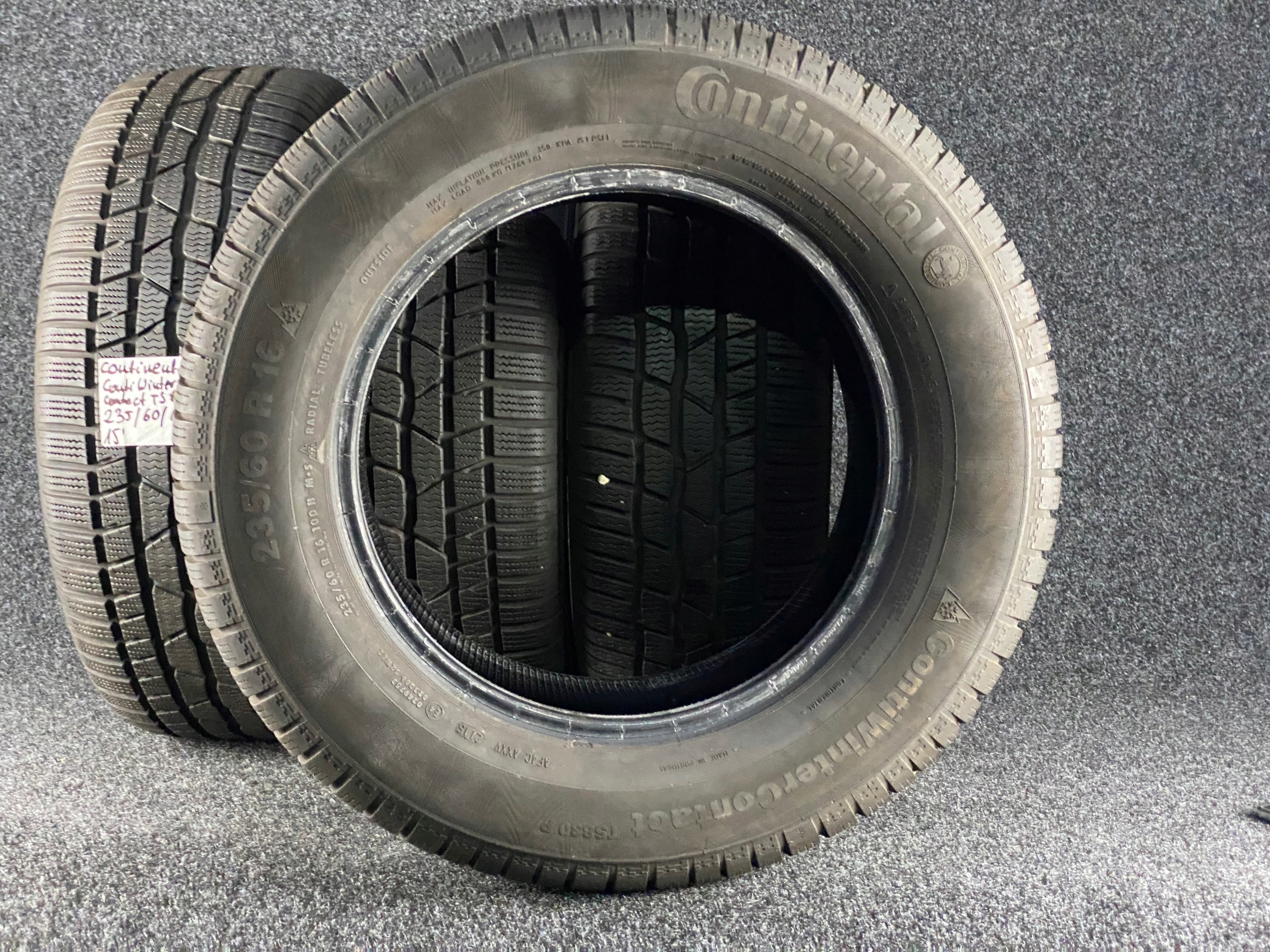 4x CONTINENTAL CONTIWINTERCONTACT TS830P 235/60R16 Średnica 16