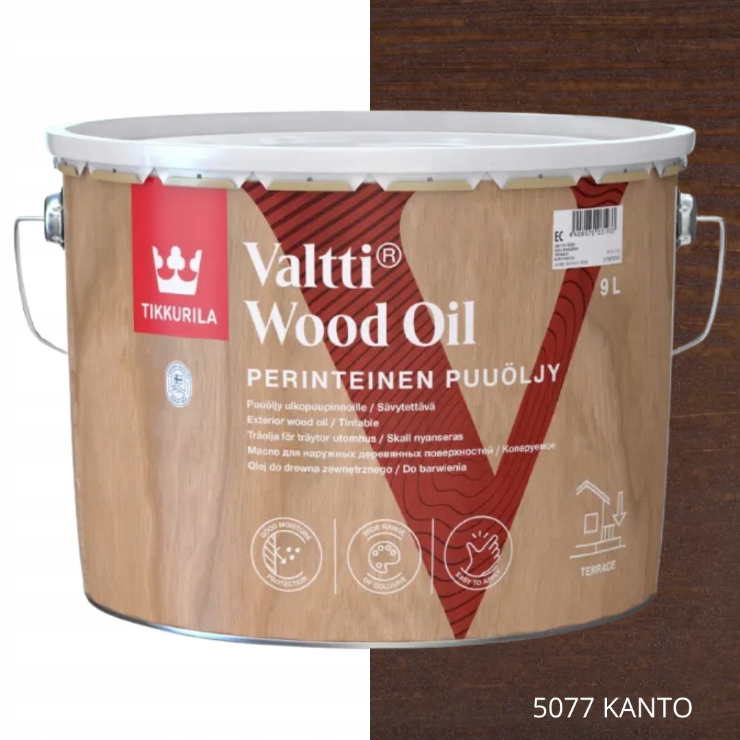 TIKKURILA VALTTI WOOD OIL OLEJ DO DREWNA 9L KOLOR 5077 KANTO