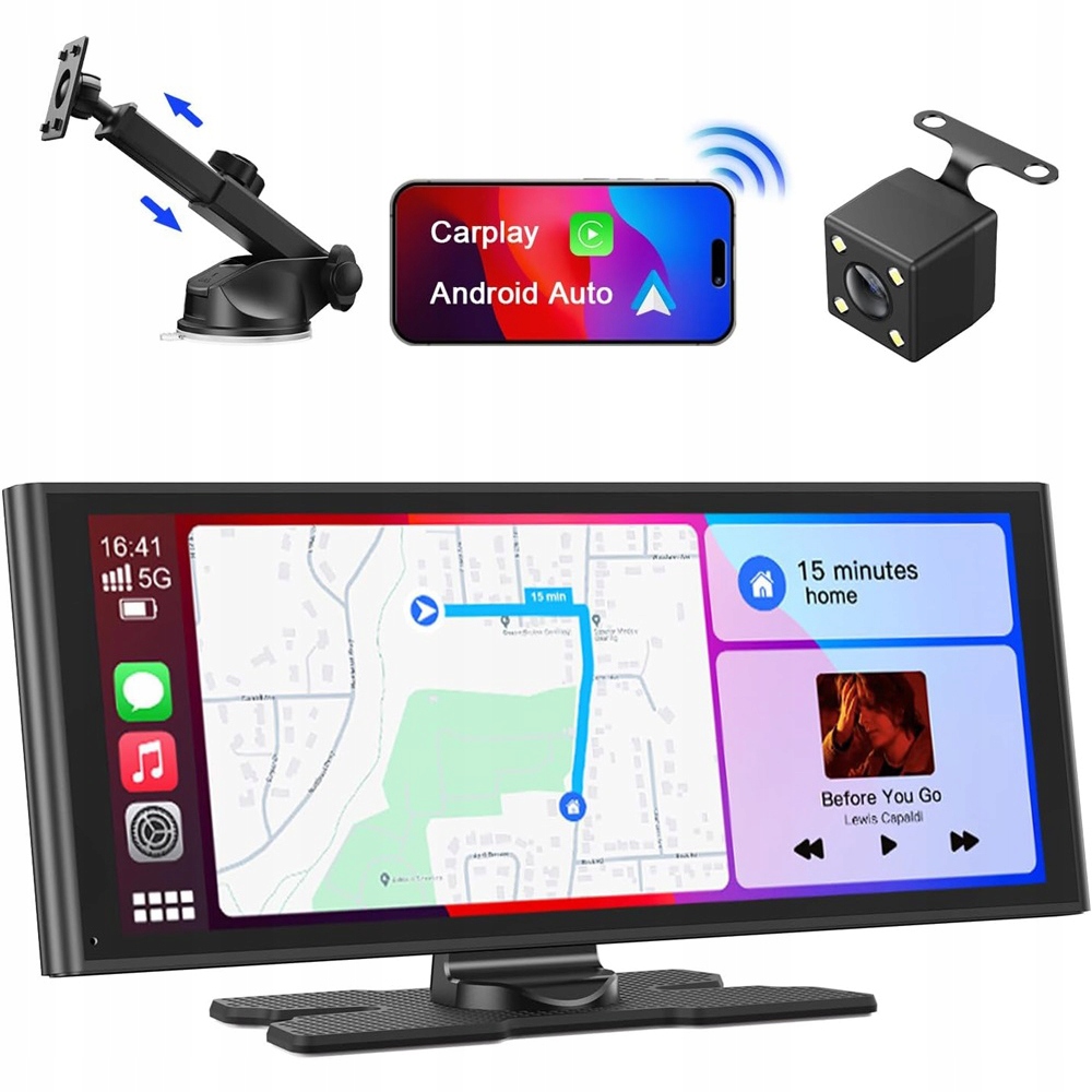 Radio Samochodowe Monitor Stacja Multimedialna Android Auto Carplay Kamera