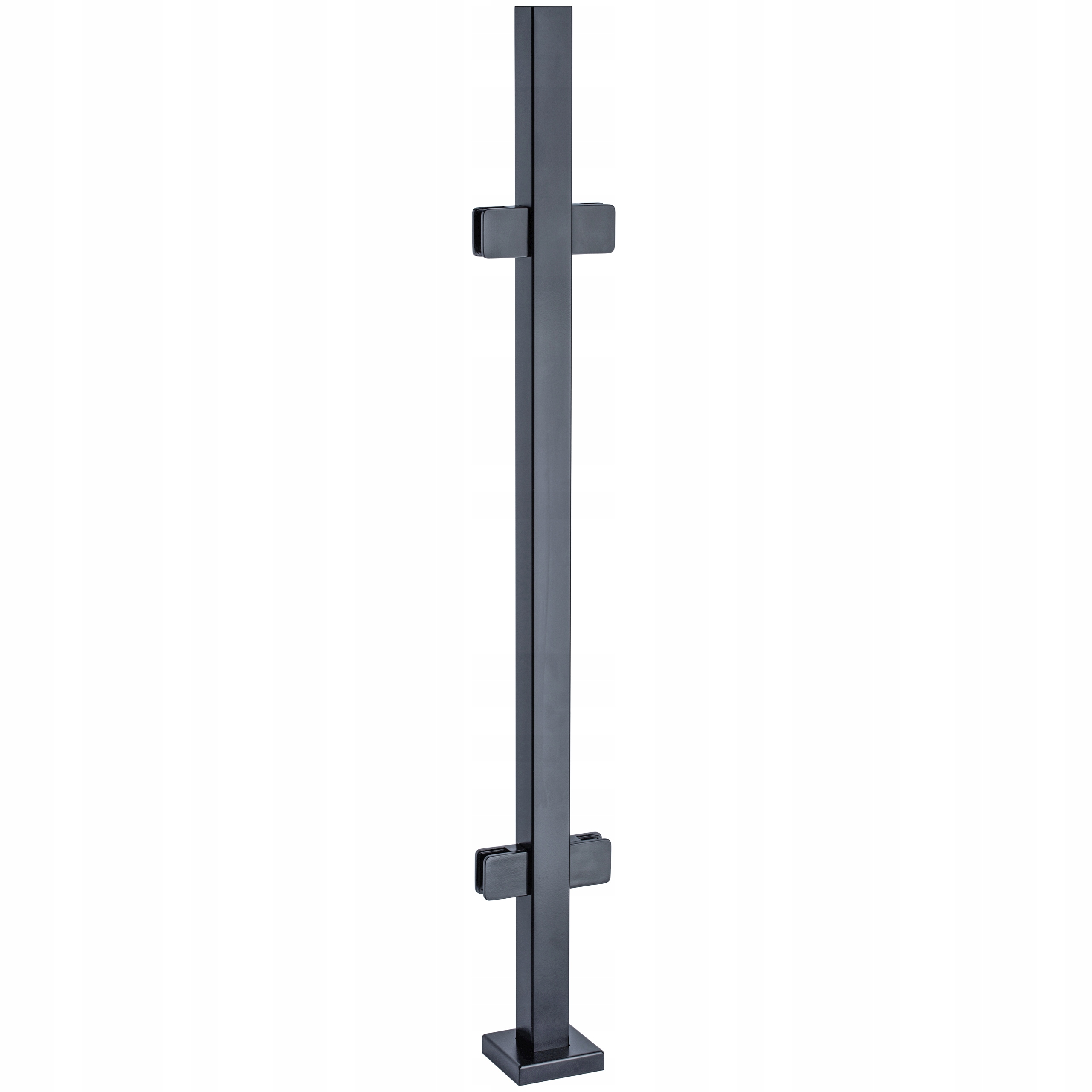 Priechodný stĺpik 110 cm pre sklenené zábradlie 40x40 Antracit 4 úchytky