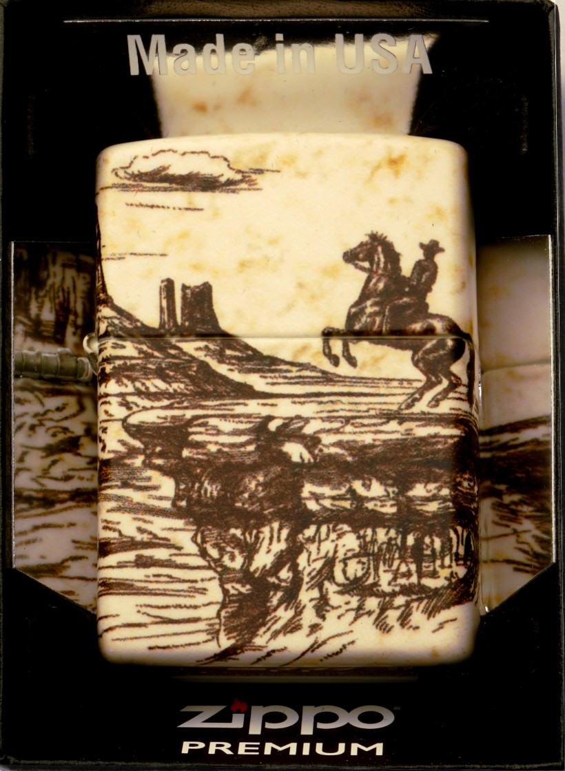 Zapalniczka Zippo Wild West Scene Design 60006580 Wiatroodporna Benzynowa
