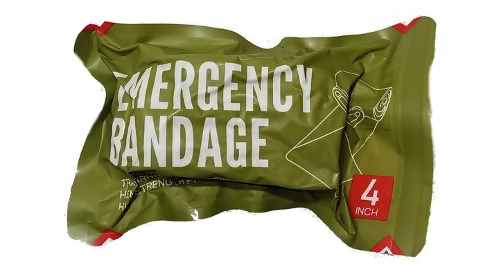 Opatrunek Bandaż wojskowy izraelski 10cm x 4,5m Stan opakowania oryginalne