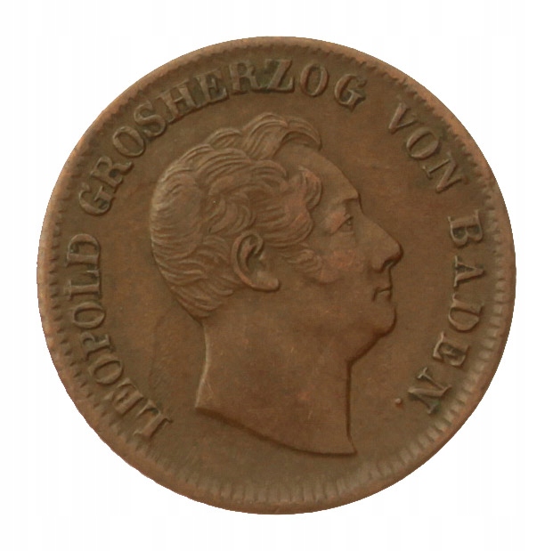 [M29053] Niemcy Baden 1 kreuzer 1852
