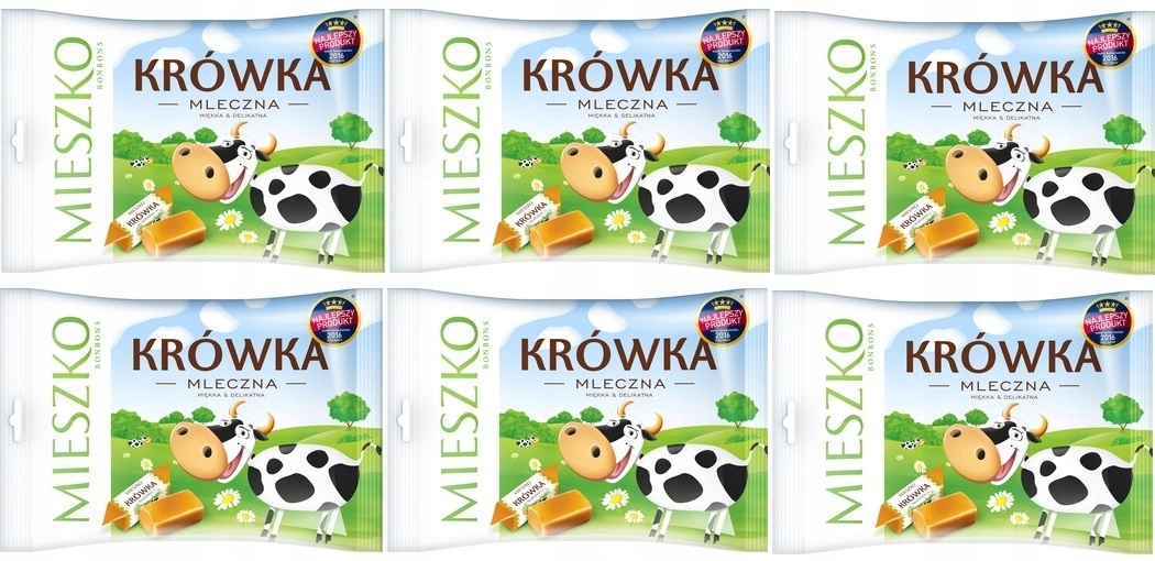 6x 1kg Mieszko Mléčný bonbón krówka Karton