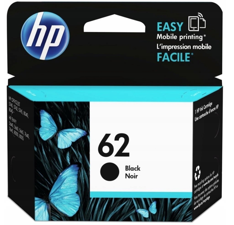 Inkoust Hp 62 C2P04AE černý (black)