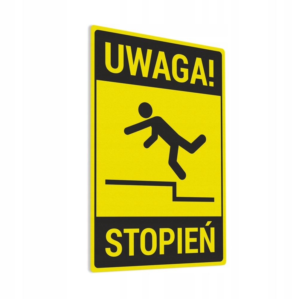 

Naklejka Uwaga Stopień 20x30