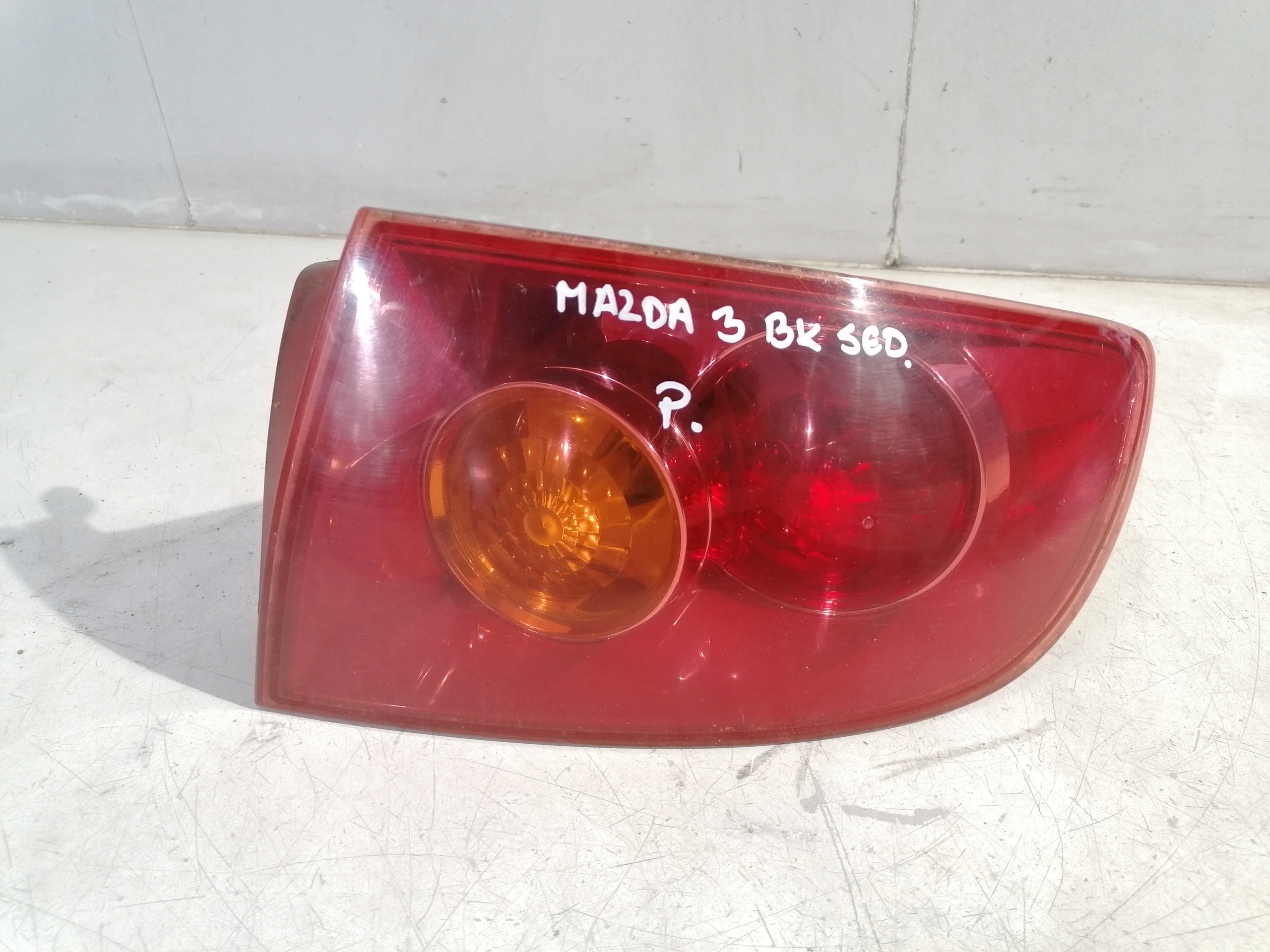 Mazda 3 and BK sedan light right rear part rear
