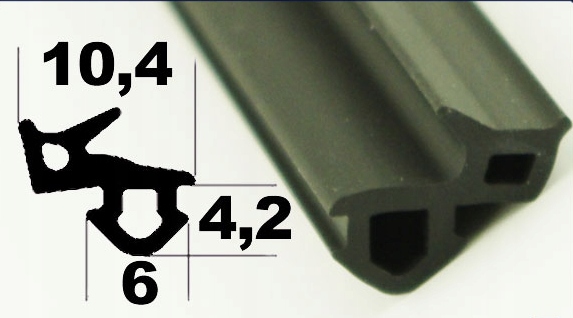 Uszczelka do okien Veka Rama czarna KV7 (S-1126) 1 Marka Stomil Sanok