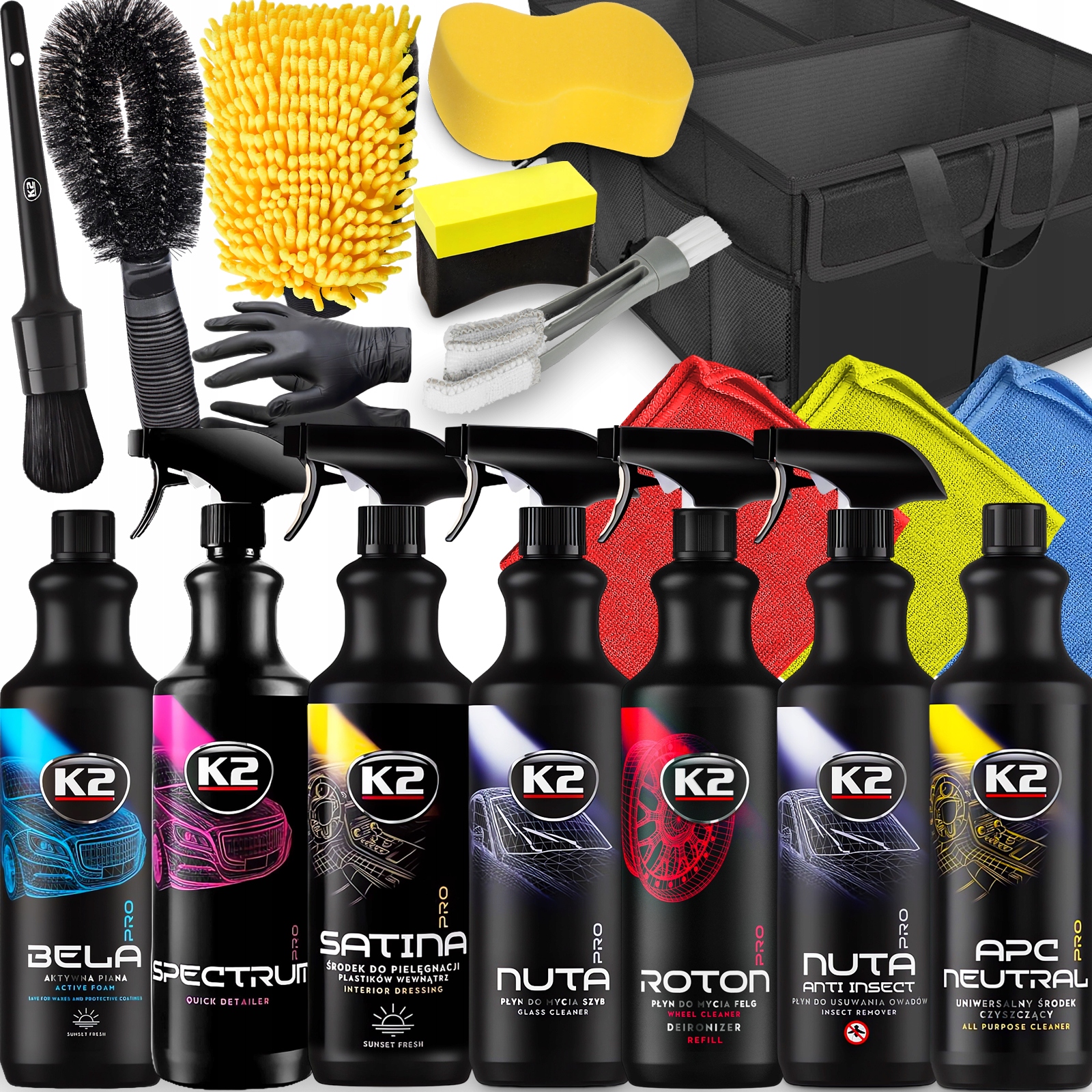 K2 Detailingový Set Na Starostlivosť O Čistenie Auta, Kozmetiku Pro Full