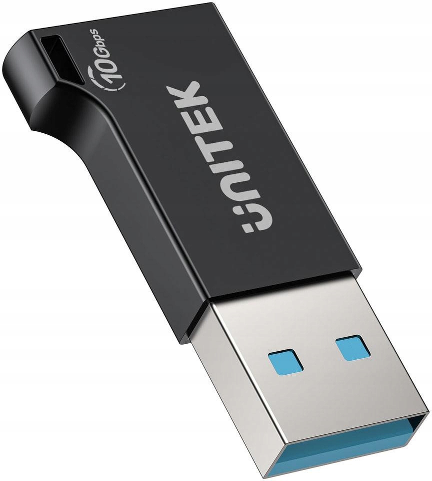 Unitek Adapter Usb-a do Usb-c 10Gbps czarny A1049ABK01