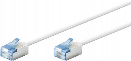 Kabel Lan Patchcord Cat 6A Extra Flex biały 0.25m