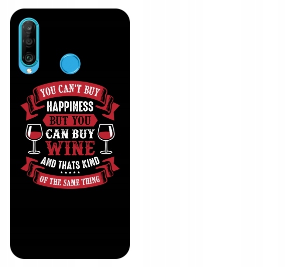 

Etui pokrowiec Huawei P30 Lite Happiness and wine