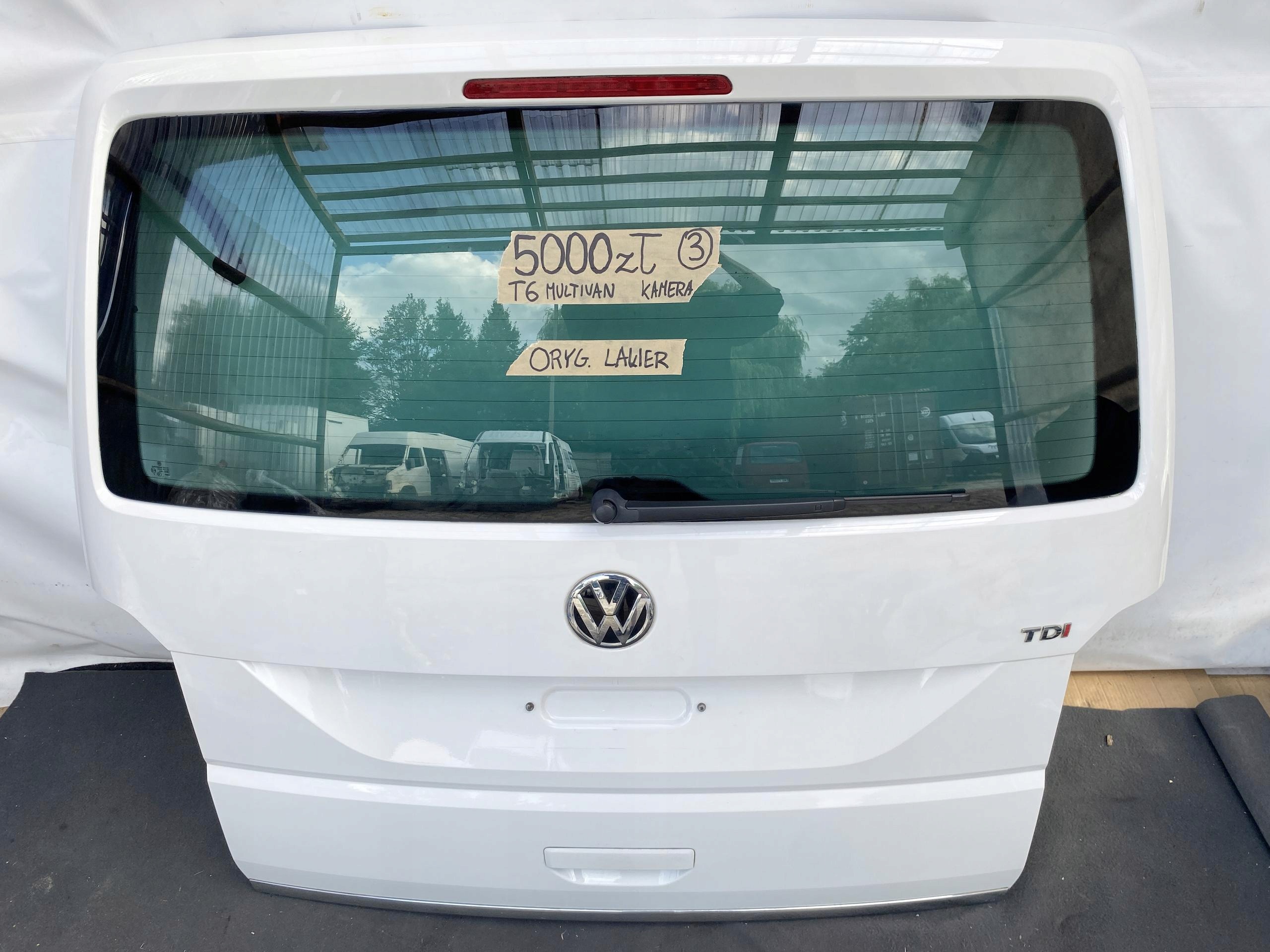 VW TRANSPORTER T6 MULTIVAN 15- boot doors BIALA ORYG LAKIER KAMERA reversing