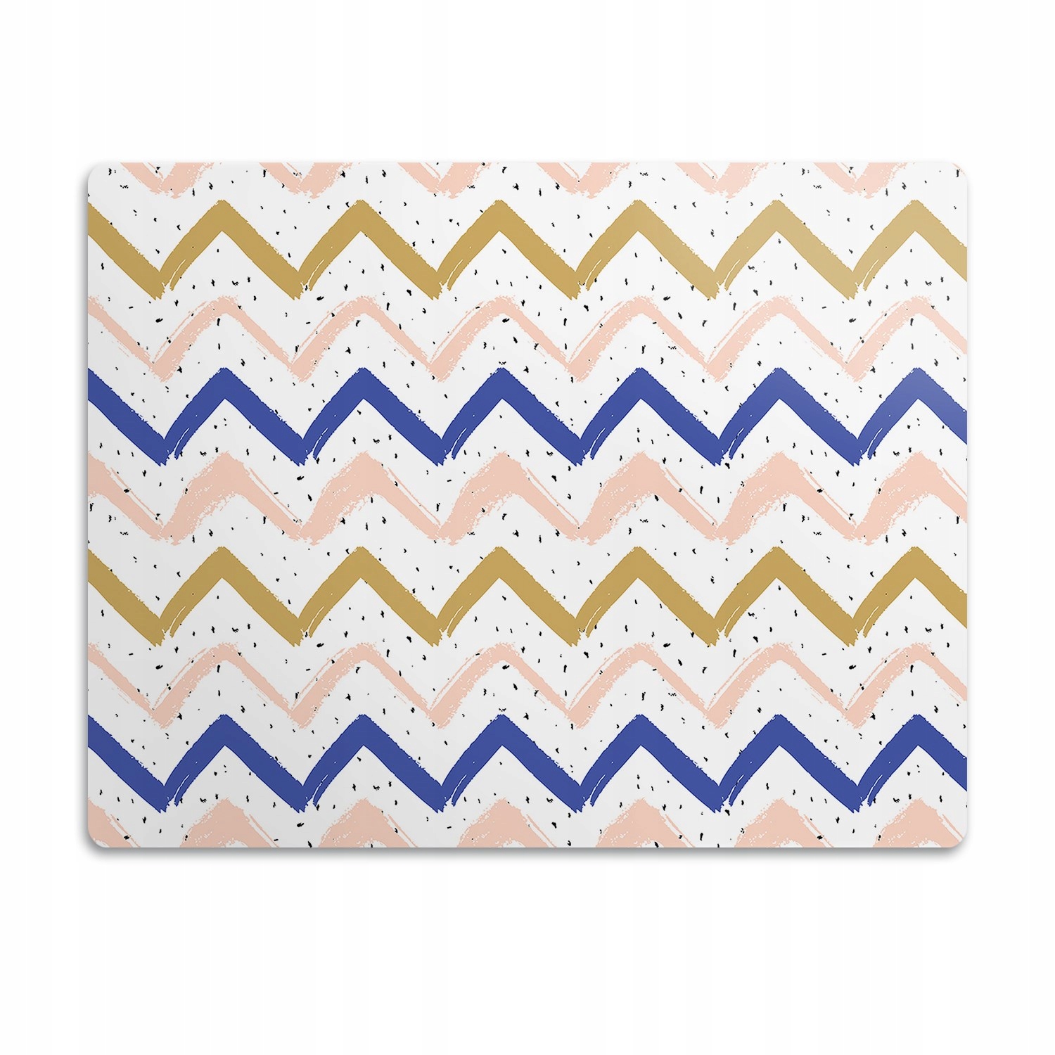 Levně Podložka pod misku Malované barvy cikcaky 90x60