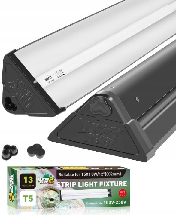 Lampa Lucky Herp T5 do terária 8W Uva Uvb 10,0 pro plazy a želvy