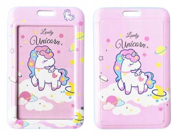 Etui Holder na kartę Smycz UHOO 7032 Lady Unicorn Model UHOO