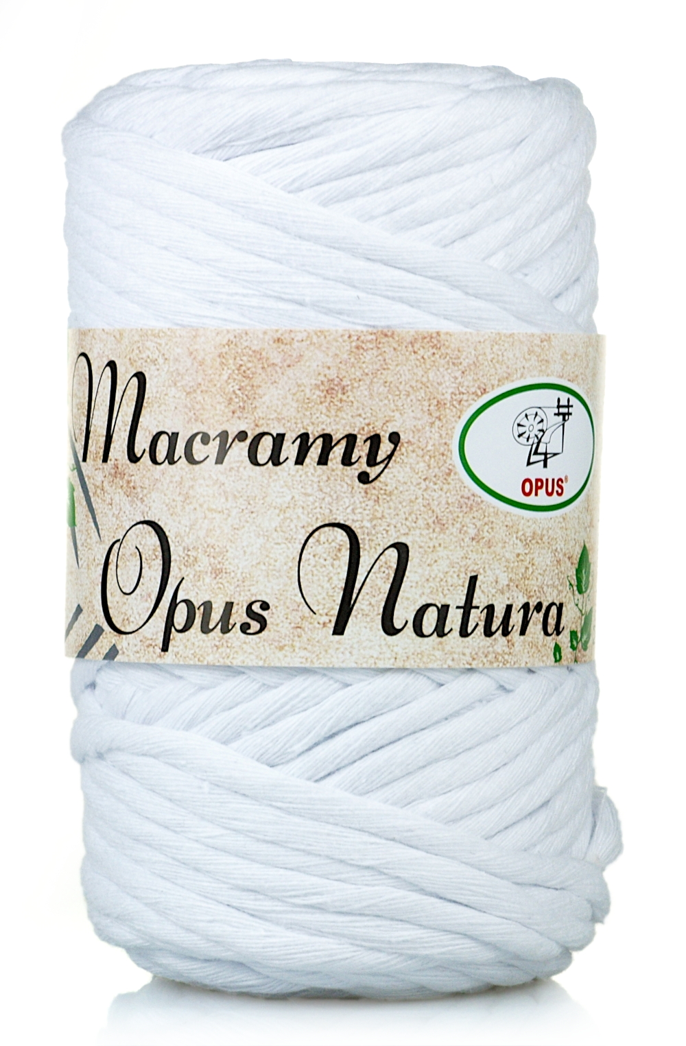 Sznurek|opus|macrama Kręcona Twisted|nr 101 Biała