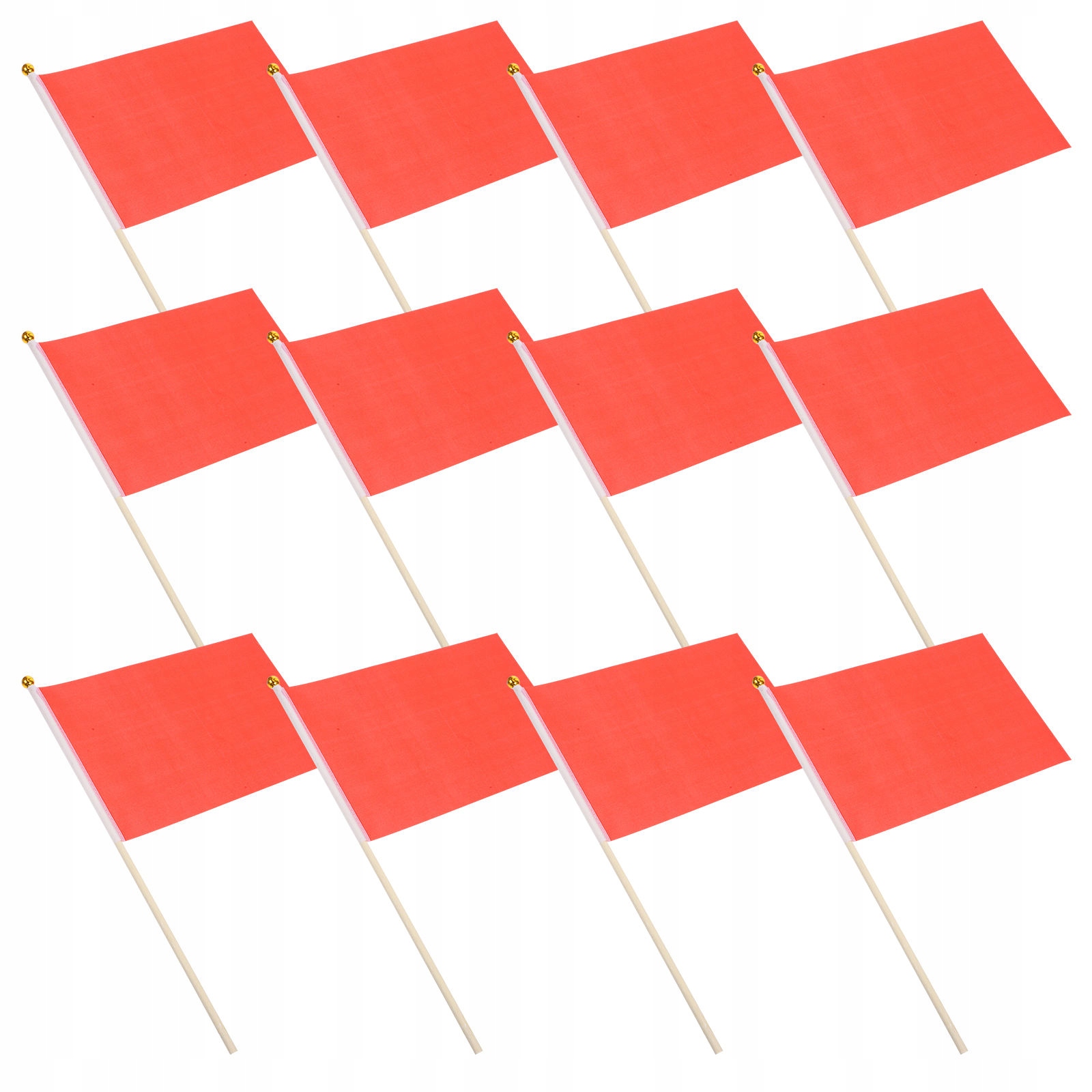 20 Sztuk Małych Flag Czerwonych Na Ręczny Uchwyt