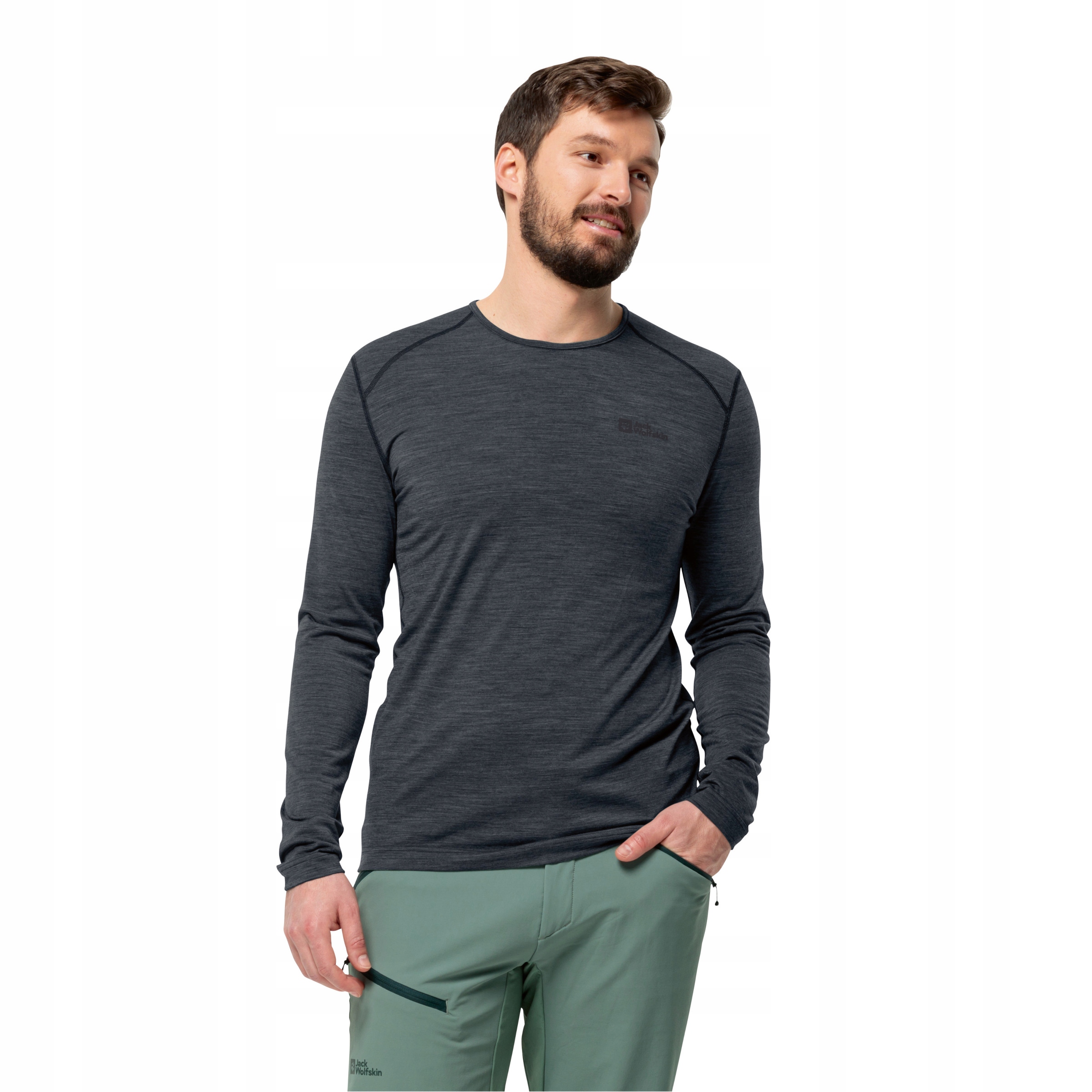 Jack Wolfskin Bluza z wełną merino Kammweg L/s M 3XL