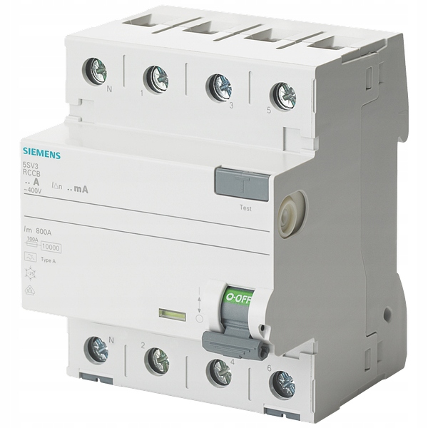 Proudový spínač, typ A, 40 A, 30 mA, Un Ac: 400 V, N left