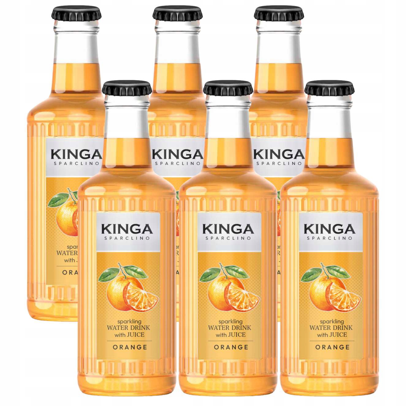 Levně Kinga Sparclino Pomerančový Sycený nápoj 250 ml x 6 kusů