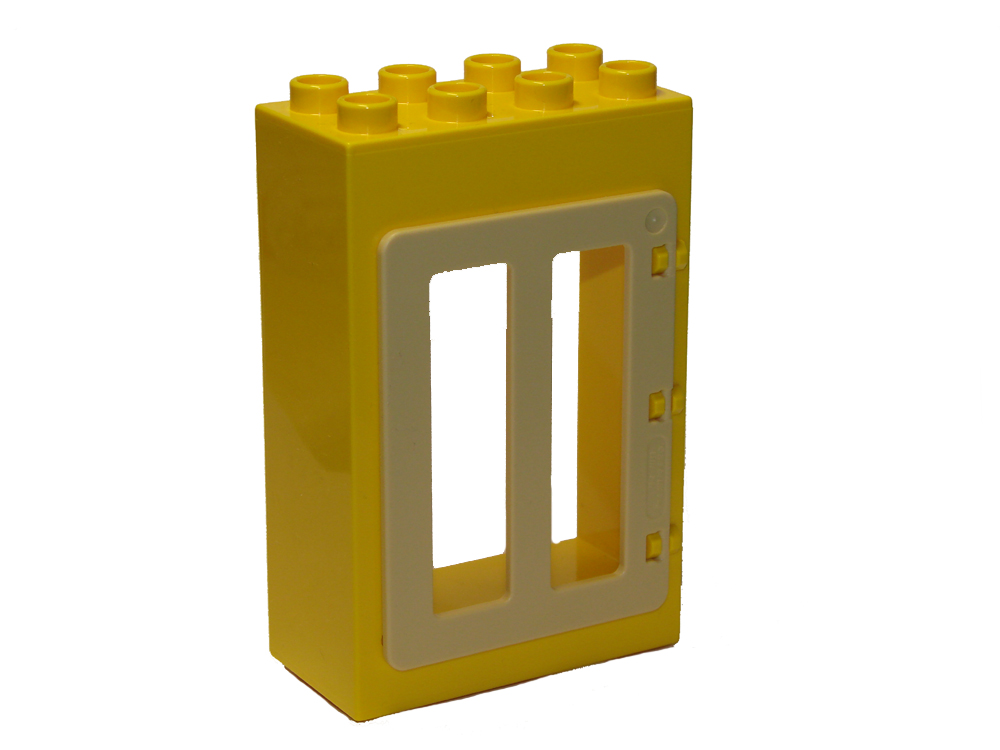 

Ts Nowe Lego Duplo Drzwi 2x4 jasnożółto-beżowe