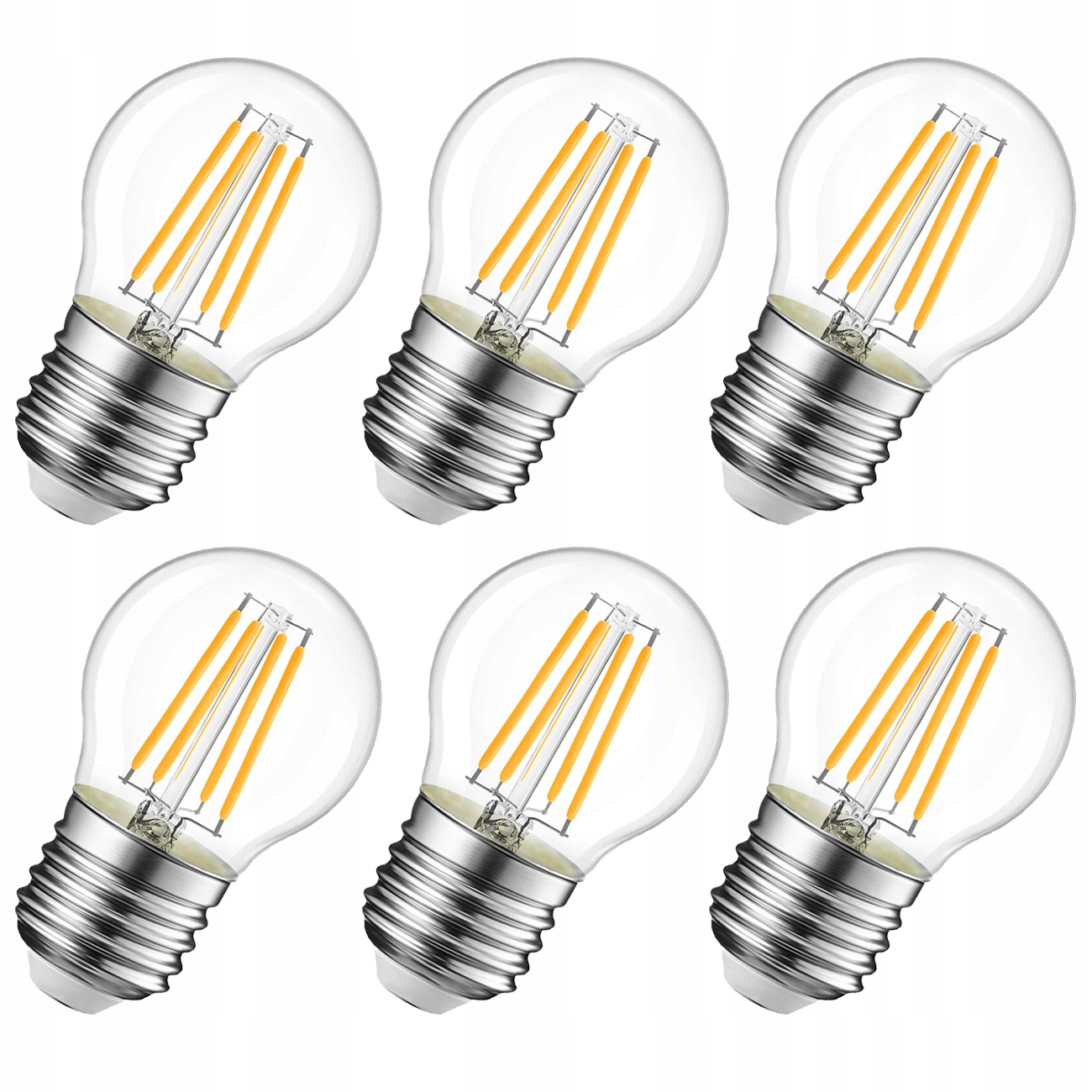 

Żarówka E27 Led kulka 2W filament 3000K ciepła