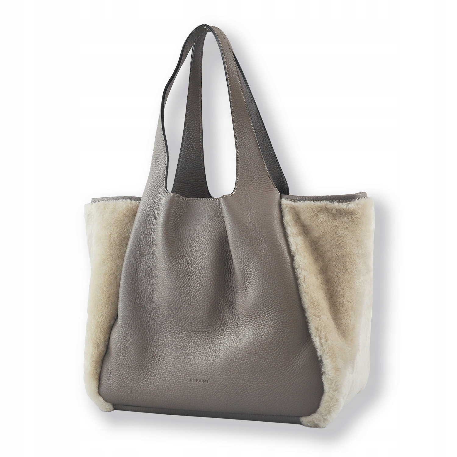 Torebka skórzana damska taupe Ripani Marka Ripani