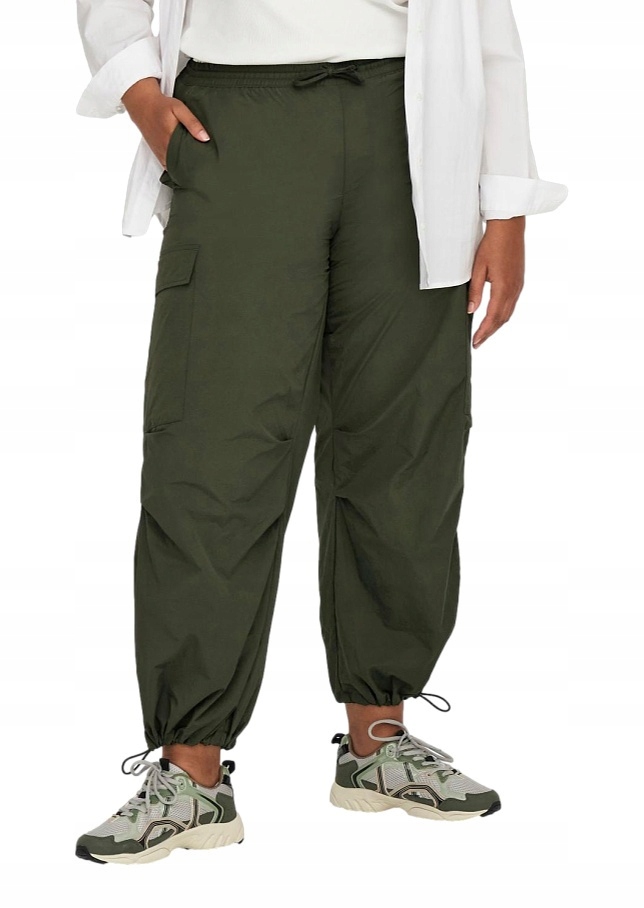 Zelené Nastavitelné Cargo Kalhoty Carmakoma O038 50