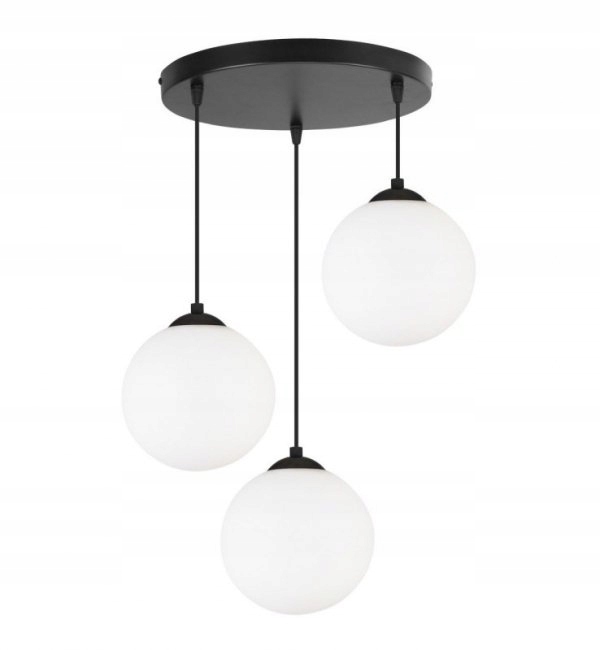 Stropní Svítidlo černý 3 stínítka Florence osvětlení obývacího pokoje