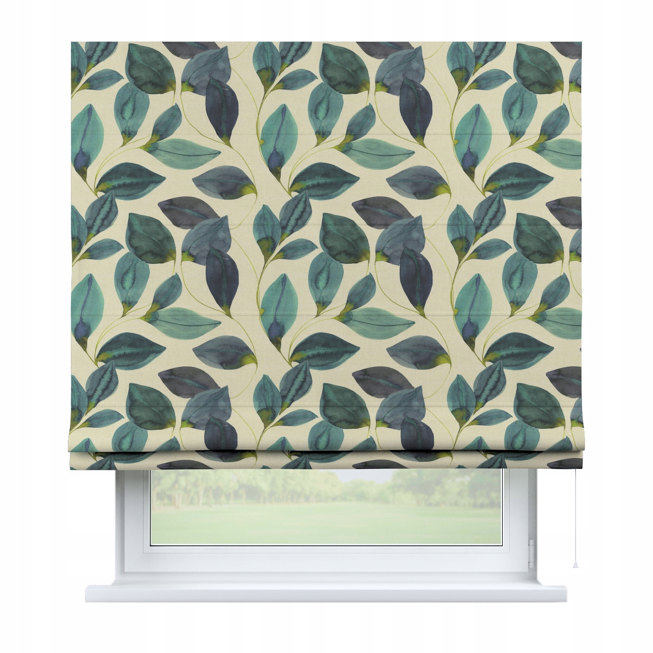 Hotová rímska roleta Bari 160x170 cm zelená