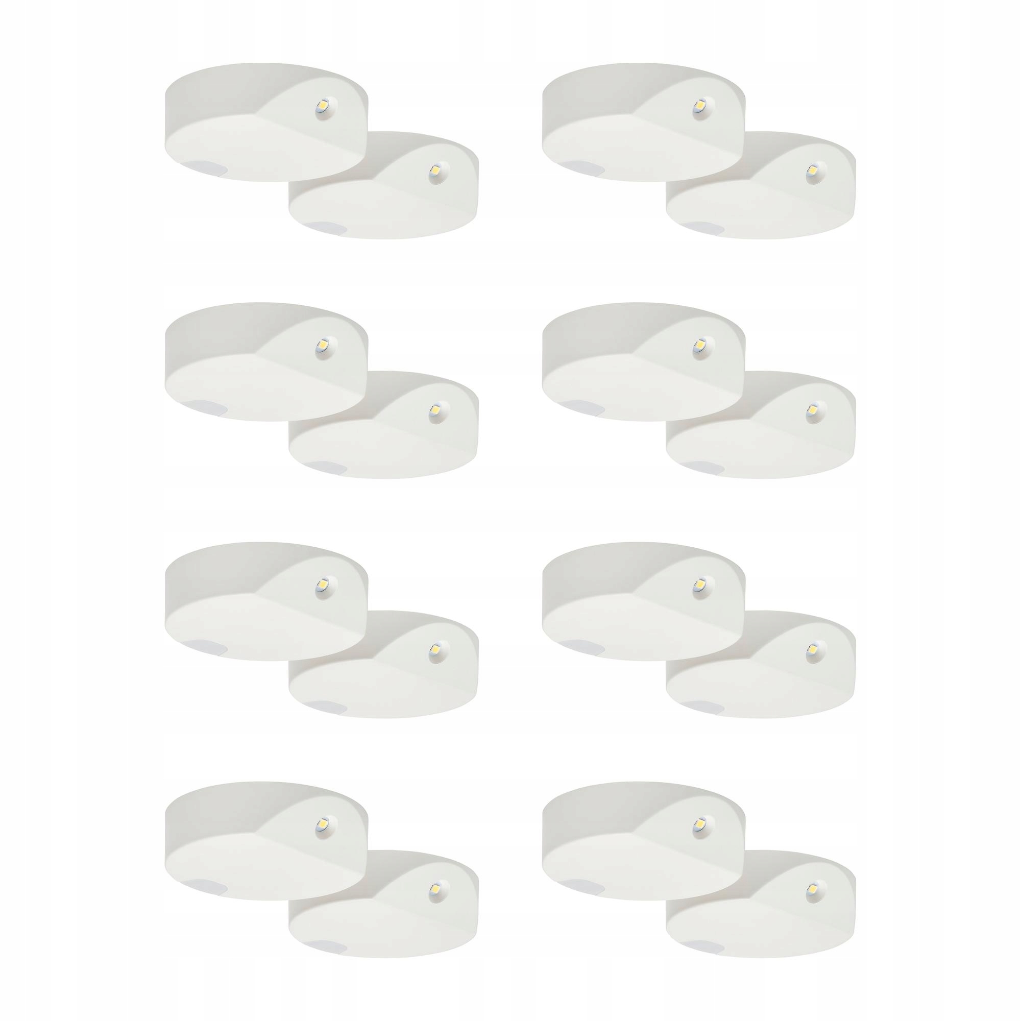 8 ks Gompyssling Led osvětlení se senzorem bílá/na baterie 7 cm