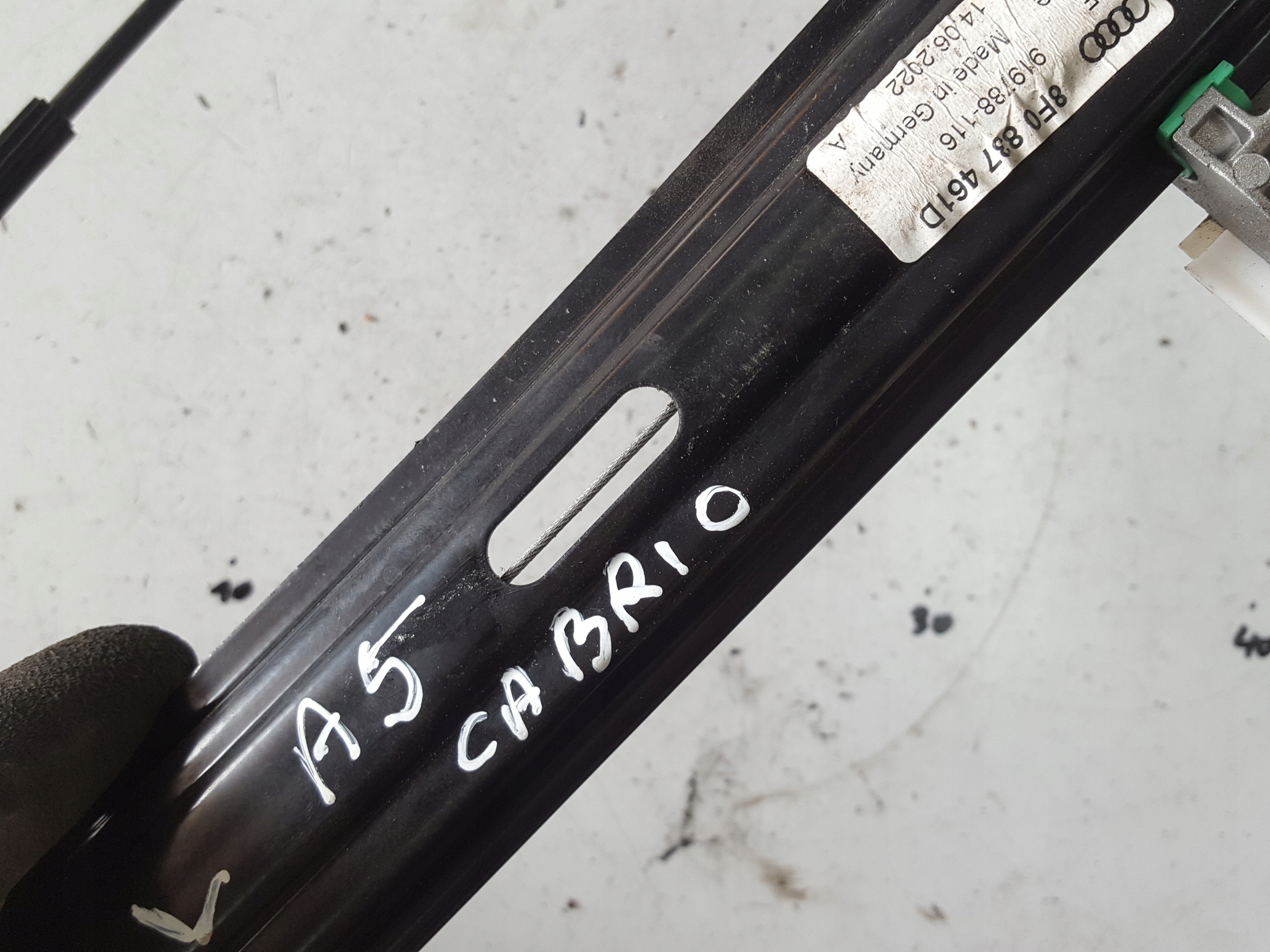 AUDI A5 8T 8F 09-16r CABRIO PODNOŚNIK SZYBY LEWY PRZÓD Producent części Audi OE