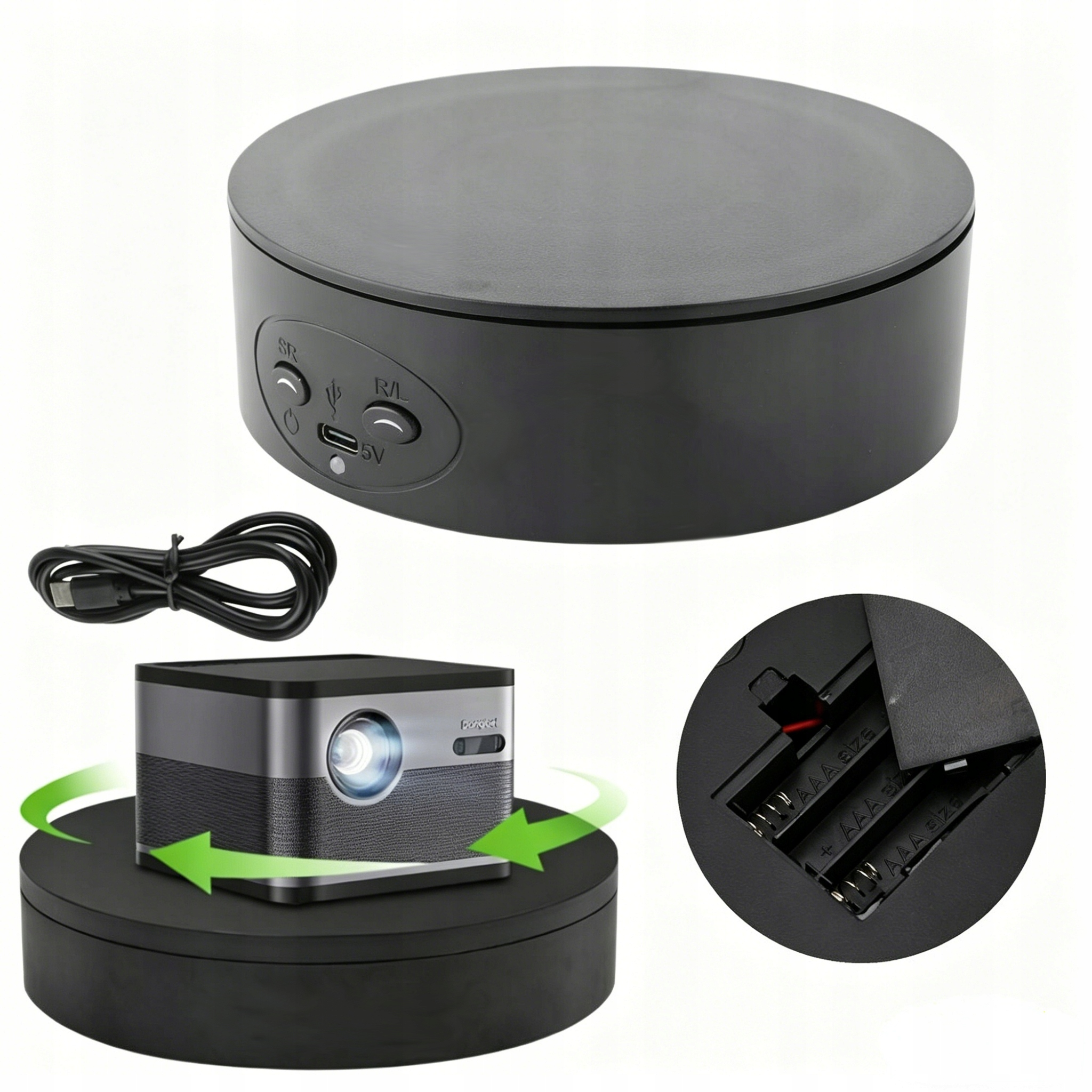 ELEKTRYCZNA OBROTOWA PODSTAWKA DO ZDJĘĆ PRODUKTOWYCH 360 STOPNI